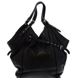 Kooba black leather bag.
